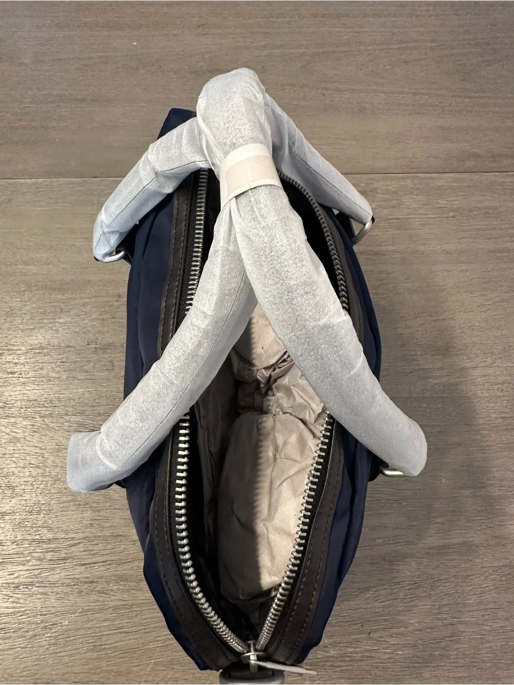 Navy Men's Travel Tote Bag with Top Handles Lufthansa
